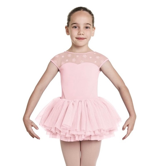 Bloch Other - BLOCH Girls "Birdine" Floral Mesh Dress. Size 4-6